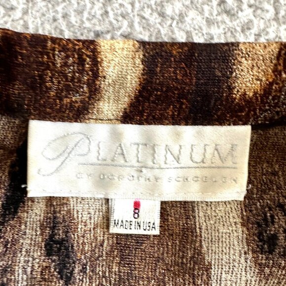 Vintage Dorothy Schoelen Jacket Blazer Artsy Boho Animal Print - Picture 5 of 16